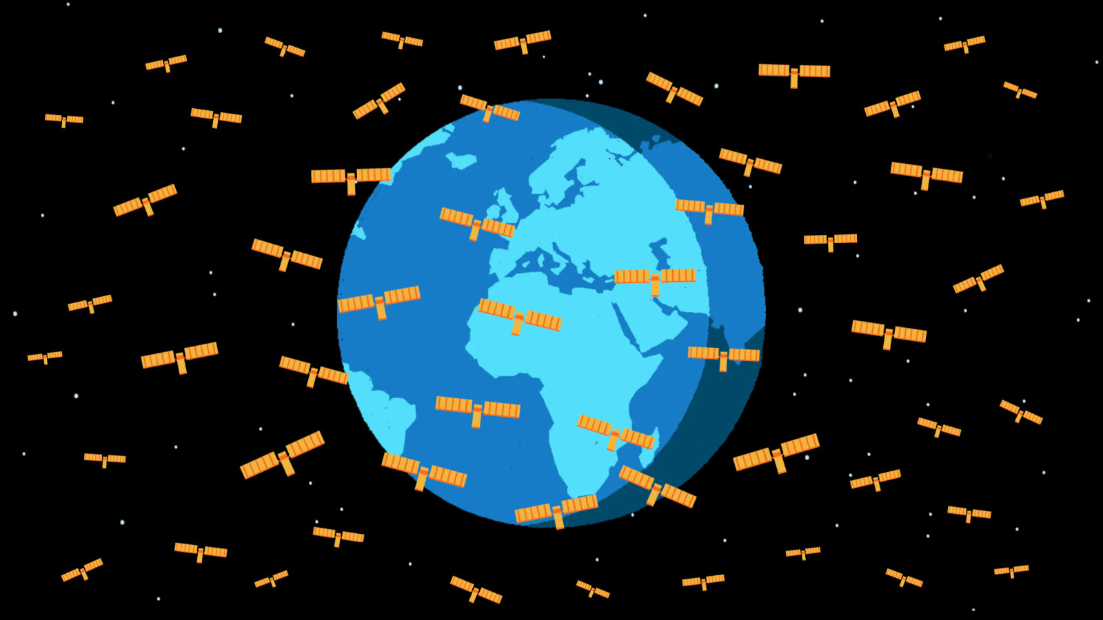 Satellieten voeden een ruimte-gebaseerde internetgouden rush