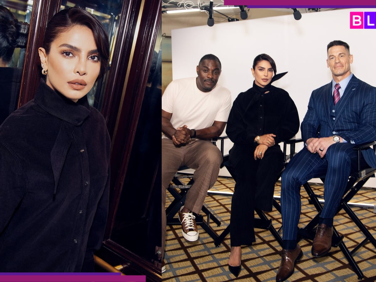 Priyanka Chopra straalt baas Lady Vibes uit met co-sterren John Cena, Idris Elba voor promotiehoofden
