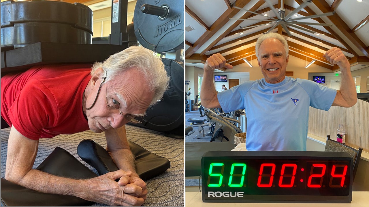 Senior Fitness Record: 80-jarige houdt plank voor verbazingwekkende 50 minuten