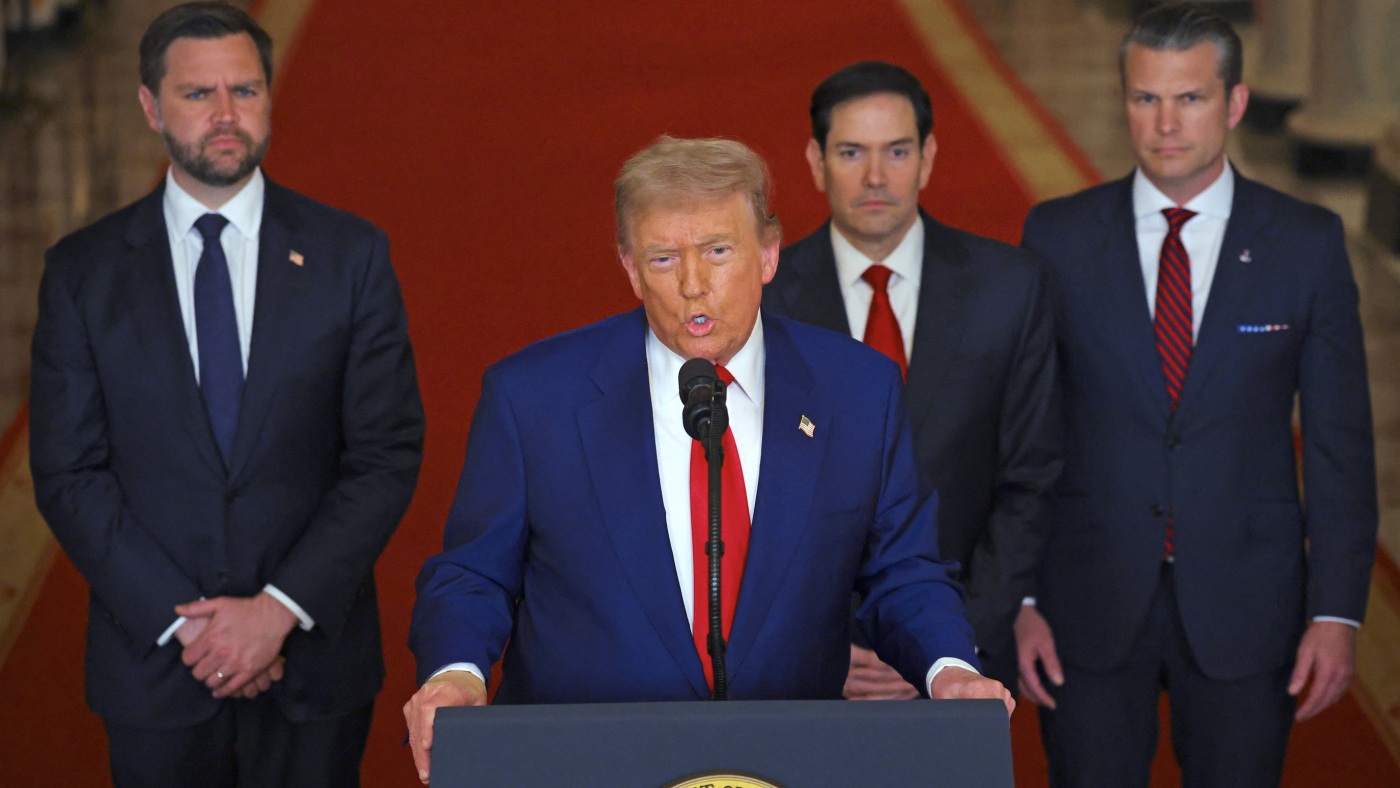 Trump zegt dat de wij nu nucleaire faciliteiten in Iran ‘volledig en volledig uitgewist’: NPR